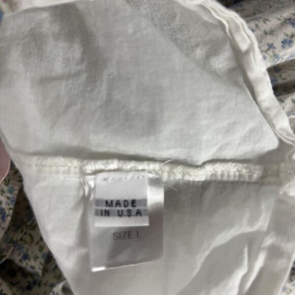 rtr PetersynTiered Asia Patio Mini Skirt Size Large L Floral Cottage core print - Picture 7 of 7